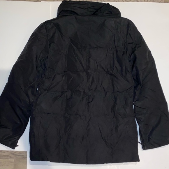 Zara Quilted Puffer Jacket Water Resistant Full Zip Down Black Gorpcore - Picture 2 of 6